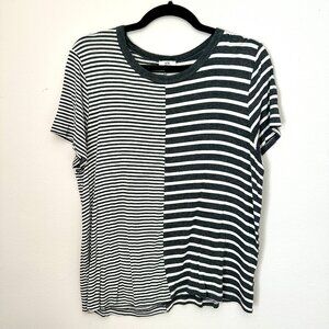 Striped Black and White Top